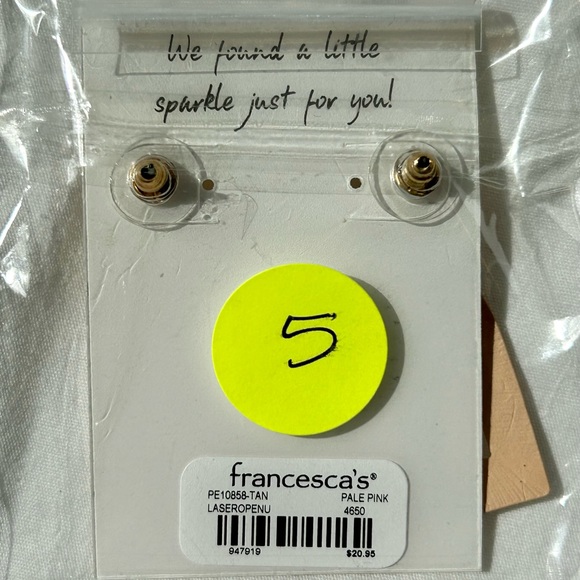 Willow Open Matte Drop Earrings - Picture 2 of 2